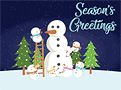 Christmas eCards Design (The Snowman)